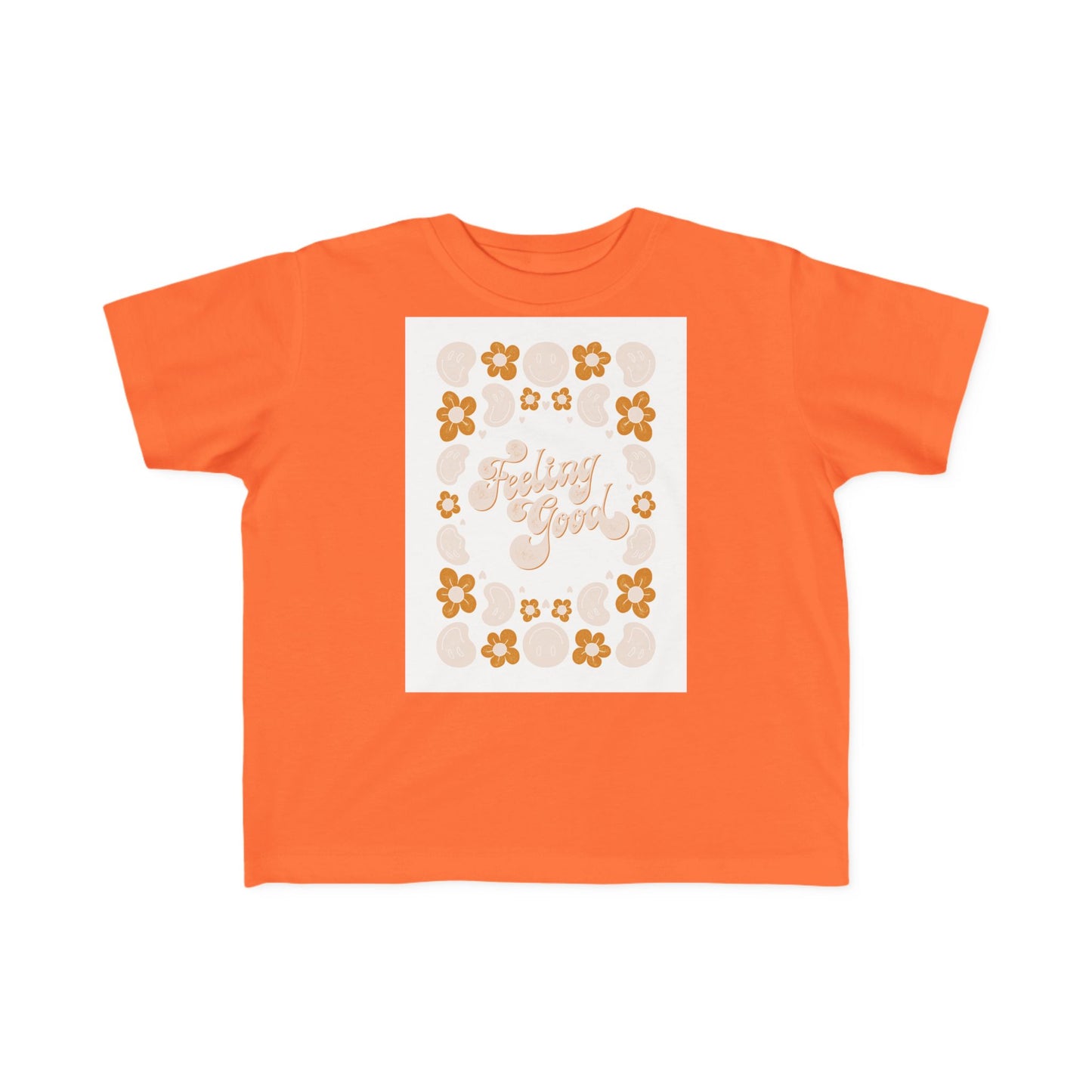 T-SHIRT Toddler Tee 'Sunny Vibes' Floral "Stay Gold" Graphic
