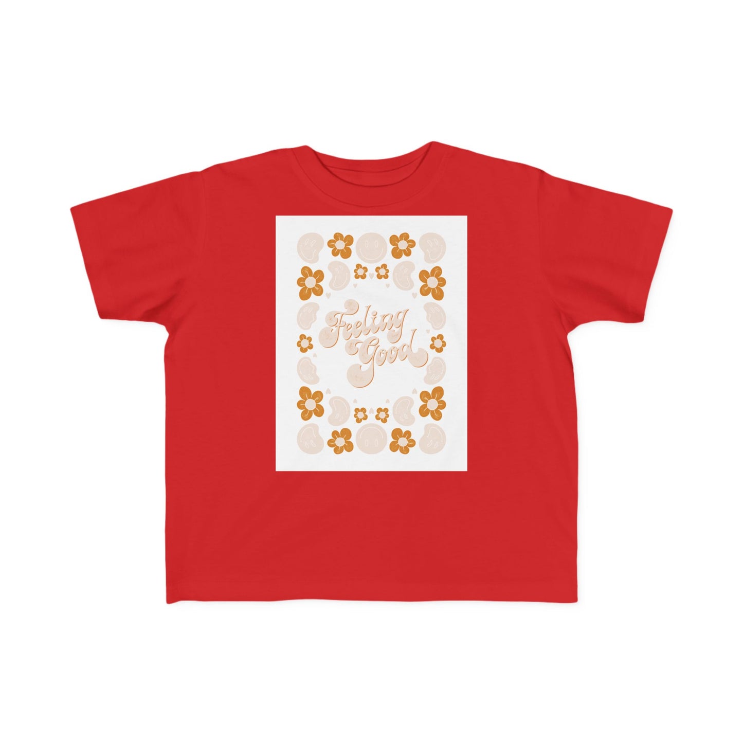 T-SHIRT Toddler Tee 'Sunny Vibes' Floral "Stay Gold" Graphic