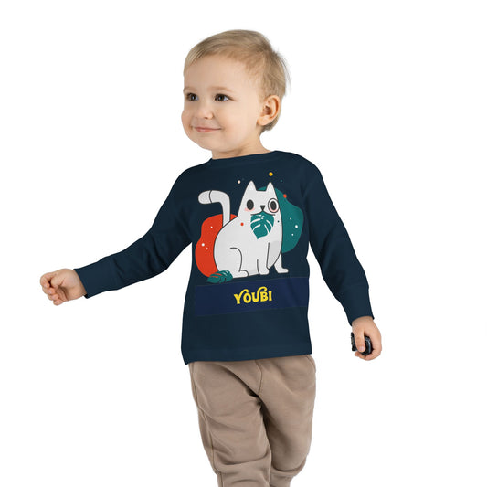 Cute Cat Toddler Long Sleeve Tee