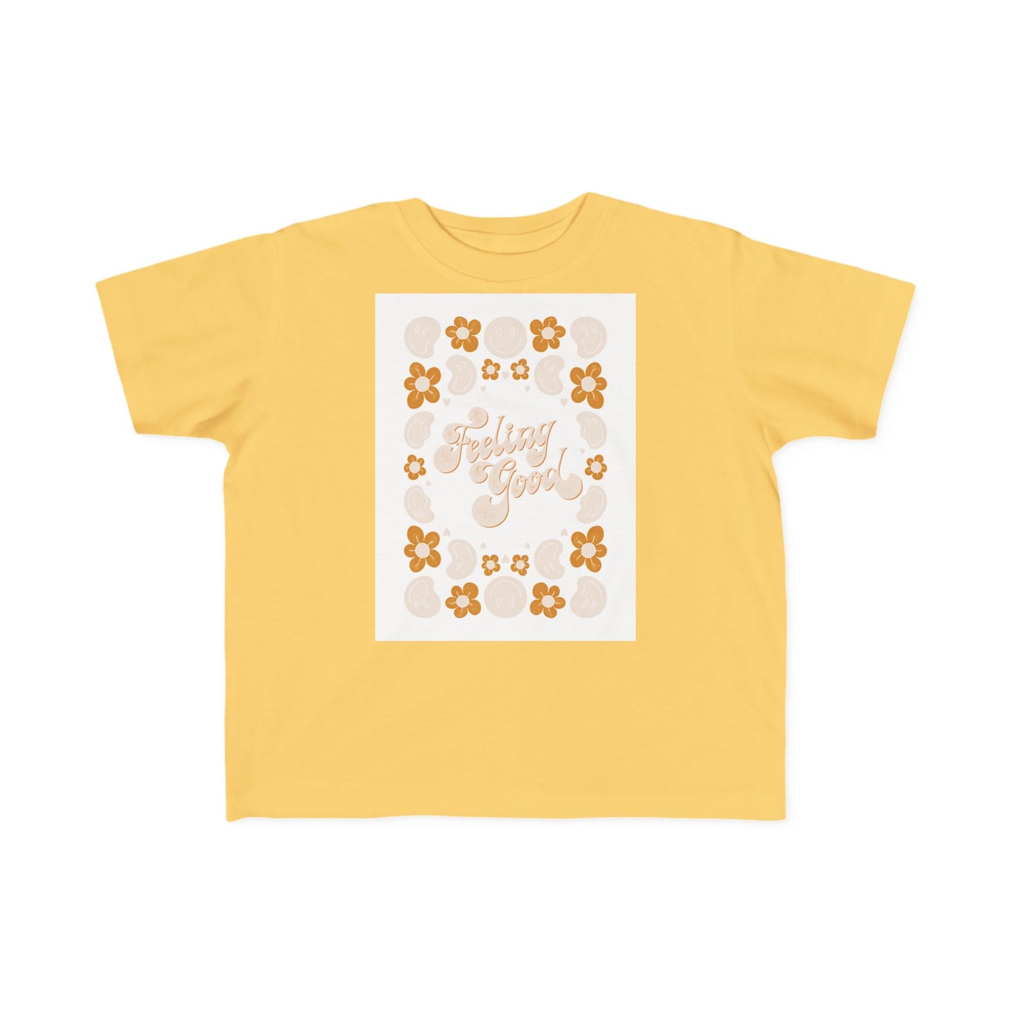 T-SHIRT Toddler Tee 'Sunny Vibes' Floral "Stay Gold" Graphic